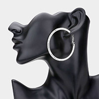 Rhinestone Hoop Earrings