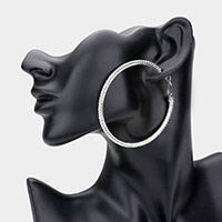 Rhinestone Hoop Earrings