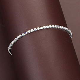 Rhinestone Evening Tennis Chain Bracelet