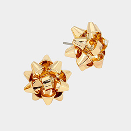 Christmas Gift Bow Stud Earrings