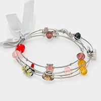 LADYS CHARM STATION LAYERED BRACELET