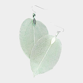 NATURE INSPIRE DIPPED LEAF EARRINGS