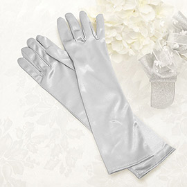 Dressy satin gloves