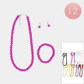 12PCS - pearl necklaces