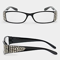 Crystal embellished reading glasses