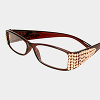 Crystal embellished reading glasses