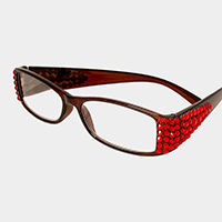 Crystal embellished reading glasses