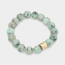 Semi Precious Stone Beaded Stretch Bracelet