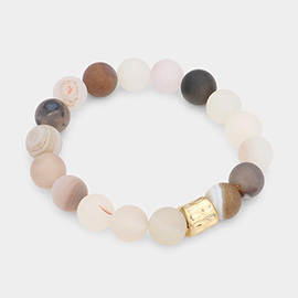 Semi Precious Stone Beaded Stretch Bracelet