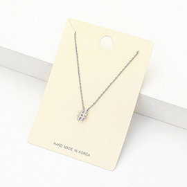 Textured Matte Metal HASHTAG Pendant Necklace