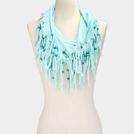 Jersey Fringe Infinity Scarf