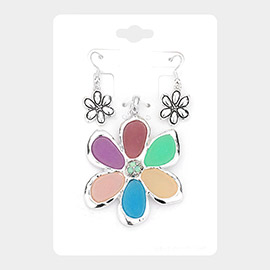 Flower Pendant Set