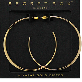 Secret Box_14K Gold Dipped Hoop Earrings