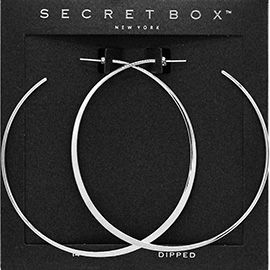 Secret Box_Sterling Silver Dipped Hoop Earrings