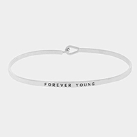 Forever Young Thin Metal Hook Bracelet