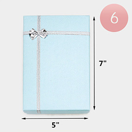 6PCS - Simple Bow Deco Rectangle Gift Boxes