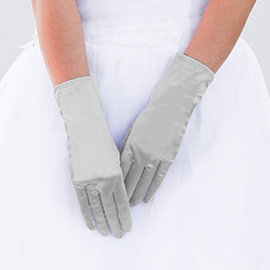 Dressy Satin Wedding Gloves