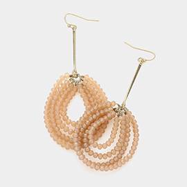 Faceted Beaded Dangle Earrings