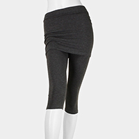 Skirt Capri Stretch Leggings