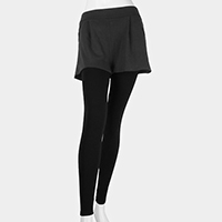 Short Layered Ankle Heavy Leggings