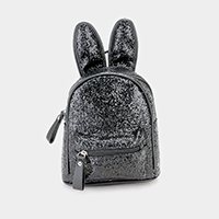 Sequin Cute Bunny Ears Mini Backpack Bag