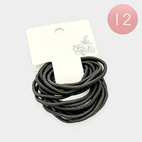 12 Set of 18 - Basic Ponytail Hair Bands