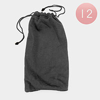 12PCS - Drawstring Glasses Pouch Bags