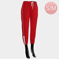 Side Stripes Detail Band Lounge Pants