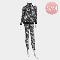 Side Double Stripe Detail Track Jacket Pants Set