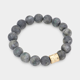 Semi Precious Stone Beaded Stretch Bracelet