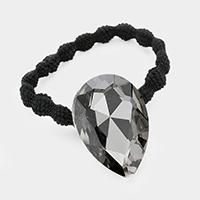 Crystal Teardrop Accented Stretch  Hair Band