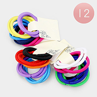 12 Set of 10 - Basic Ponytail Hair Bands