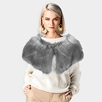 Faux Fur Cape Scarf