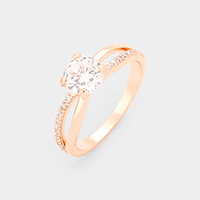 Gold Dipped Cubic Zirconia Ring