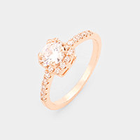 Gold Dipped Cubic Zirconia Ring