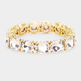 Crystal Round Stretch Evening Bracelet