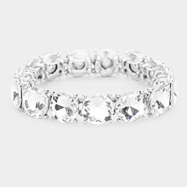 Crystal Round Stretch Evening Bracelet