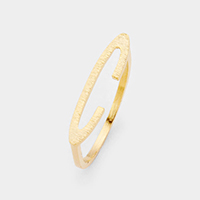 -C- Monogram Brass Metal Ring