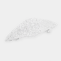 Crystal Rhinestone Pave Rhombus Barrette