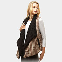 Snake Skin Fur Lining Vest 