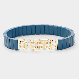 Lego Block Faith Stretch Bracelet