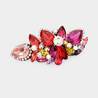 
Glass Crystal Floral Vine Barrette