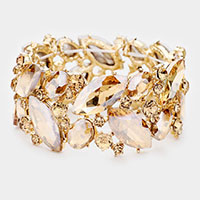 Marquise Crystal Stretch Evening Bracelet