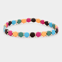 Round Lego Color Block
Stretch Bracelet 