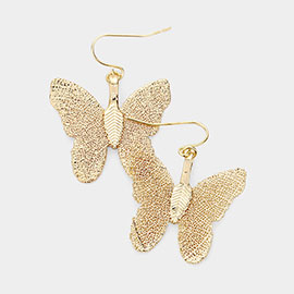 Gold Dipped Sterling Silver Post Butterfly Earrings