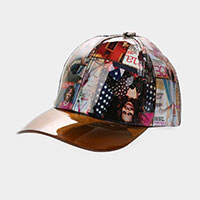 Michelle Obama Magazine Print  Baseball Cap