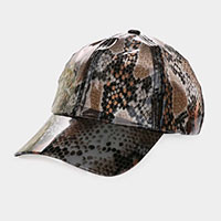 Snake Skin Pattern Baseball Cap