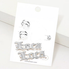 5PCS - Loca Rhinestone Ear Cuff Earrings