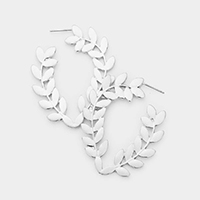 Laurel Tree Metal Earrings