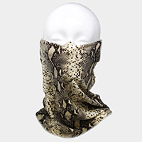 Snake Print Seamless Face Tube Mask / Scarf